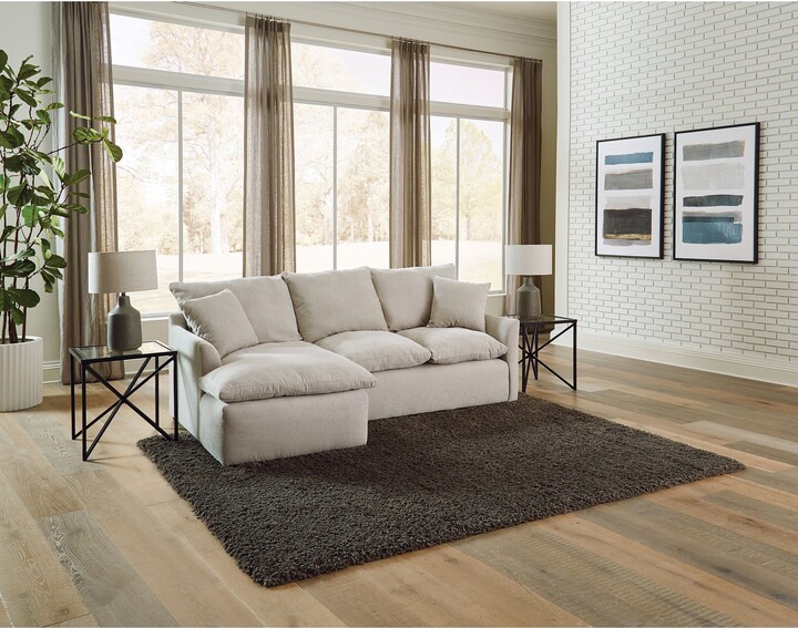 Coja Rusk 2Piece Fabric Sofa Chaise, Natural ShopStyle