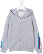 Thumbnail for your product : Msgm Kids Logo Stripe Hoodie