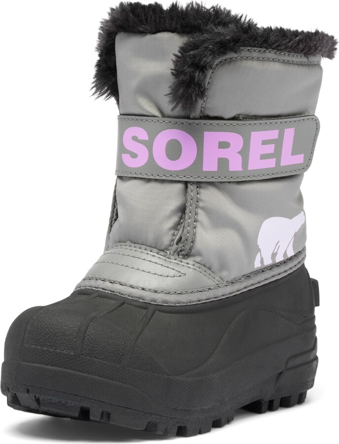 Sorel Children's Snow Commander Boot - Chrome Grey