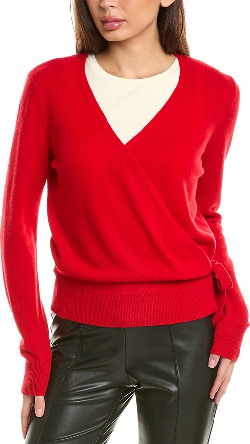 InCashmere Tie-Side Cashmere Cardigan
