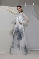 Thumbnail for your product : Isabel Sanchis Aldeno Long Sleeve Floral Gown