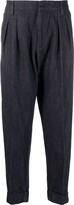 Thumbnail for your product : Dondup Pleated Cropped Jeans