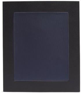 Smythson Grosvenor Leather Photo Frame - Black