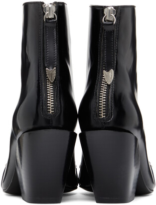 Toga Pulla Black Embellished Heeled Boots