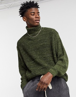 Oversized Mens Ribbed Turtleneck Oversized Turtleneck Sweater Men 2025