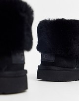 Thumbnail for your product : UGG Classic Mini Fluff ankle boots in black