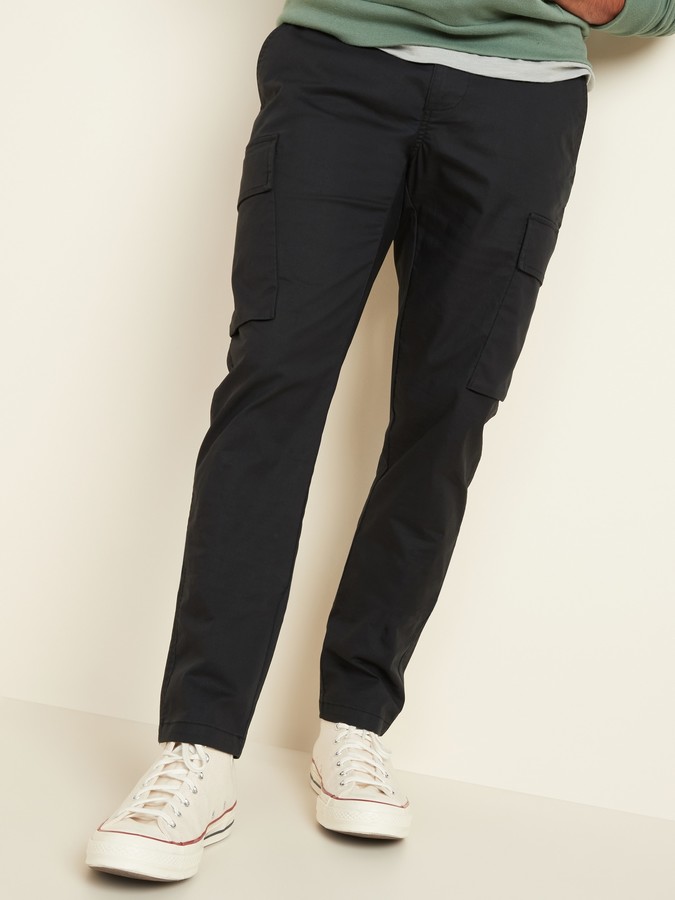 mens slim fit tapered cargo pants