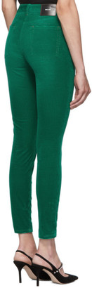 Miu Miu Green Corduroy Skinny Jeans