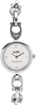 Coach Signature Chain Link Bracelet Watch-Silver