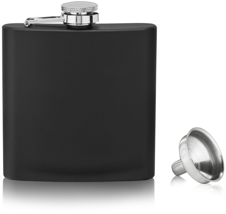 True Brands Flask Matte Black Flask, 6 Oz ShopStyle Bar and Wine Tools