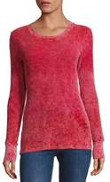 Thumbnail for your product : Cotton Citizen The Monaco Distressed Thermal Top