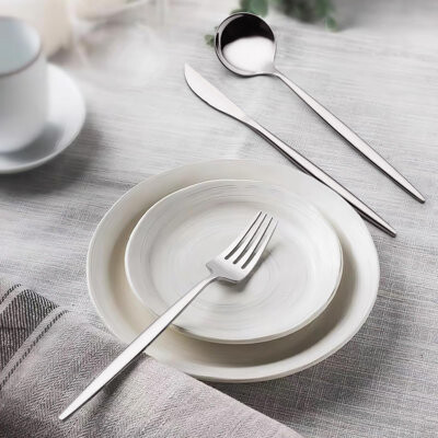 Brayden Studio 20-Piece Stainless Steel Flatware Set - Modern Rust-Resistant Ideal For Camping And Everyday Use