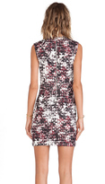 Thumbnail for your product : Yigal Azrouel Cut25 by Cutout Shoulder Printed Scuba Dress