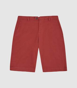 Reiss WICKET CASUAL CHINO SHORTS Rust