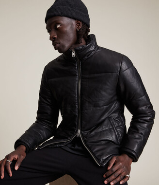 AllSaints Coronet Leather Puffer Jacket