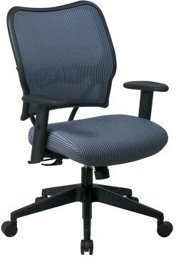 Office Star Products Deluxe Chair in Blue Mist