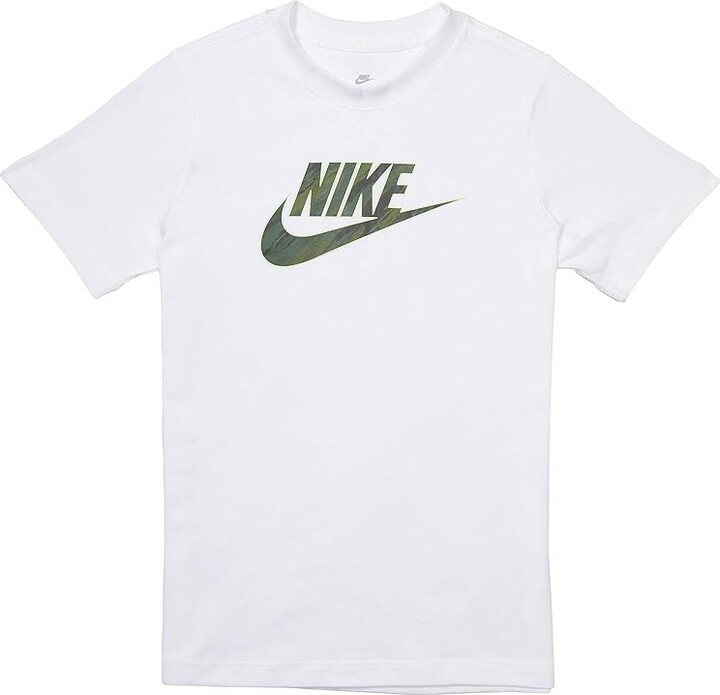 Nike Kids NSW Camo Futura Tee (Little Kids/Big Kids) (White) Boy's Clothing  - ShopStyle