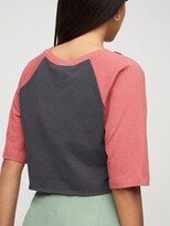 Thumbnail for your product : Gucci Printed Cotton Jersey Crop T-Shirt