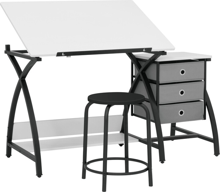 Studio Designs HOME Studio Designs 2 Piece Comet Center Plus Black/ White