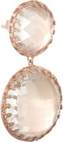 Thumbnail for your product : Tibi Larkspur & Hawk Olivia Large rose gold-dipped topaz earrings