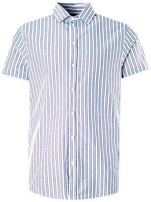 boohoo Washed Stripe Short Sleeve Shirt