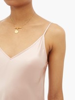 Thumbnail for your product : Lee Mathews Mathews - Stella V-neck Silk-satin Camisole - Light Pink