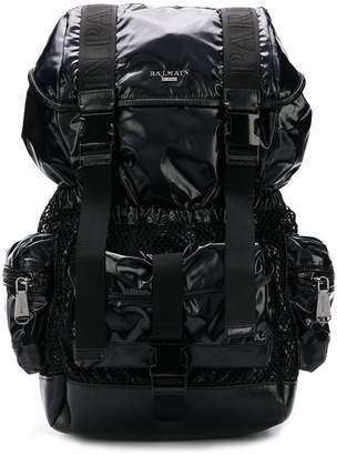 Balmain utility pocket backpack