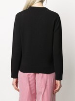 Thumbnail for your product : Kenzo Textured-Logo Crew Neck Sweater