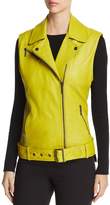 Thumbnail for your product : Kenneth Cole Leather Moto Vest