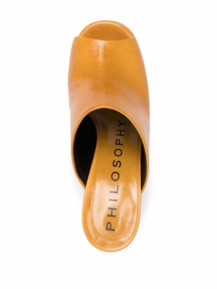 Philosophy di Lorenzo Serafini Open-Toe Platform Mules