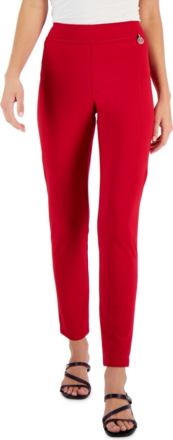 Tommy Hilfiger Women's Red Pants | ShopStyle