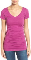 Thumbnail for your product : Caslon Shirred V-Neck Tee
