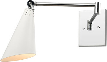 Everly Quinn Luca 9'' High 1-Light Sconce - Polished Chrome