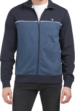 TJMAXX Knit Mock Neck Track Jacket For Men - ShopStyle