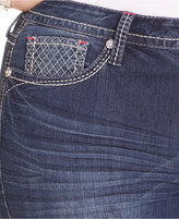 Thumbnail for your product : Hydraulic Plus Size Lola Destructed Straight-Leg Jeans, Dark Wash