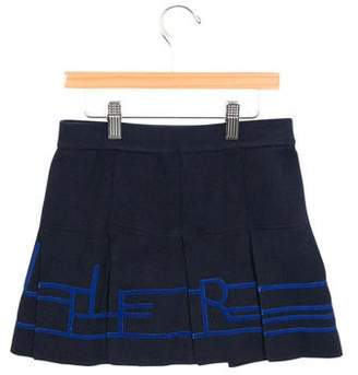 Junior Gaultier Girls' Pleated Rib Knit Skirt w/ Tags navy Girls' Pleated Rib Knit Skirt w/ Tags