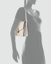 Thumbnail for your product : Victoria Beckham Harper Leather Flap Shoulder Bag, Beige