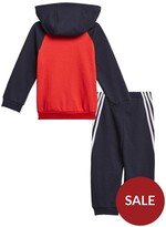 Thumbnail for your product : adidas Infant Unisex Badge Of Sport Full Zip Hood & Jog Pant Set - Red/Black