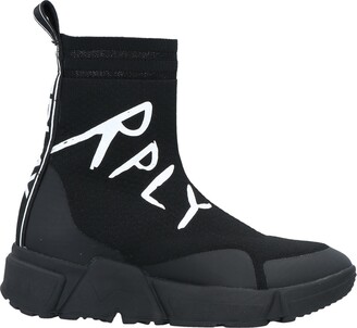  Replay Men's Hybrid-Croker Low-Top Sneakers, Black Black 3,  7.5 Narrow