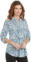 Thumbnail for your product : Chaus Graphic Pintucked Blouse