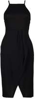 Thumbnail for your product : boohoo Petite High Neck Wrap Midi Dress