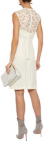 Thumbnail for your product : Stella McCartney Ellen layered cotton-blend lace and satin-jacquard dress