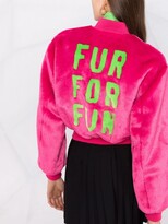 Thumbnail for your product : Moschino Faux Fur Bomber Jacket