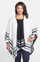 Thumbnail for your product : Foxcroft Reversible Ruana Cardigan (Plus Size)