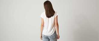 Lucky Brand Embroidered Henley Top