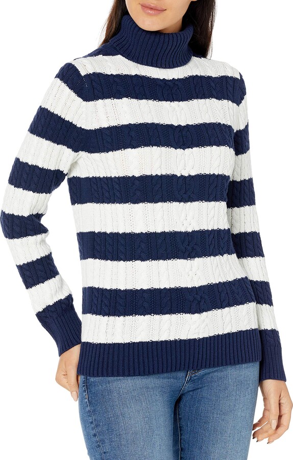 Navy And White Striped Sweater | Shop the world's largest collection of  fashion | ShopStyle