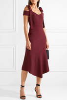 Thumbnail for your product : Rebecca Vallance Cardinale Cold-shoulder Crepe Midi Dress