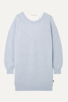 Thumbnail for your product : Alexander Wang Layered Merino Wool And Stretch-cotton Jersey Mini Dress
