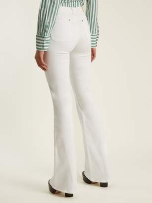 MiH Jeans Marrakesh High Rise Kick Flare Jeans - Womens - White