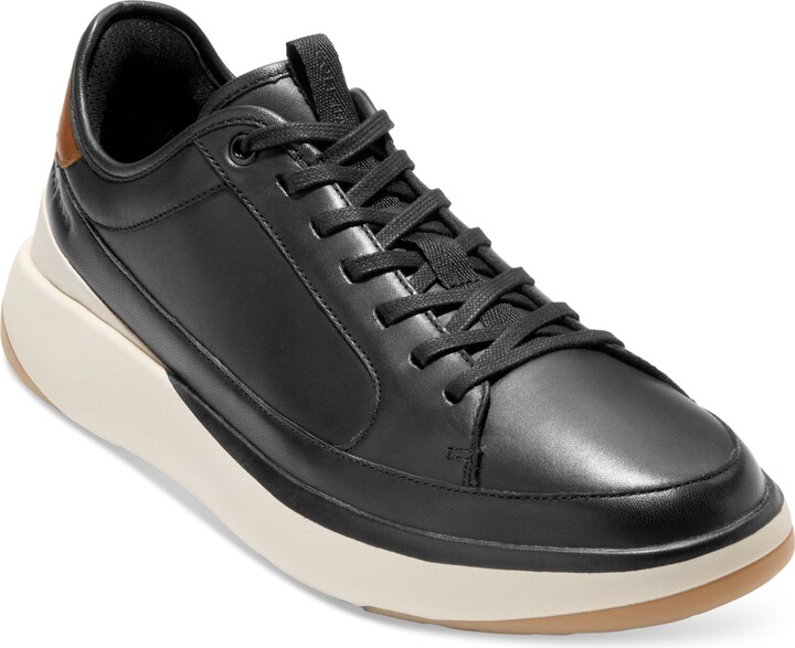 Cole Haan Men's GrandPrÃ¸ All Day Leather Lace-Up Court Sneakers